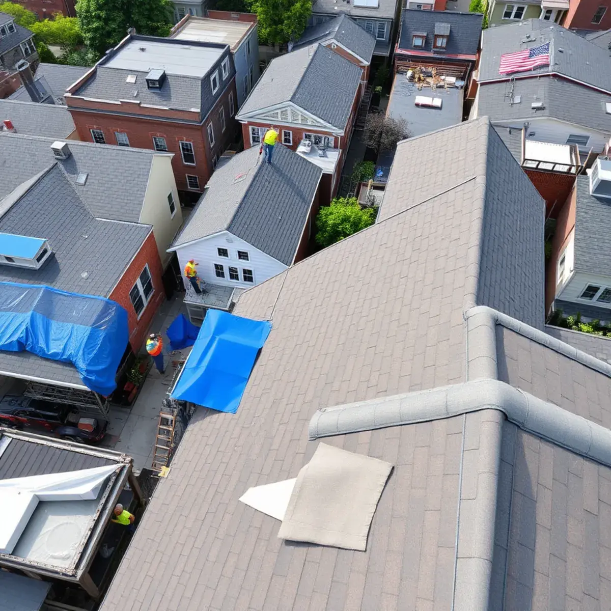 Roof replacement project near New Springville, NY