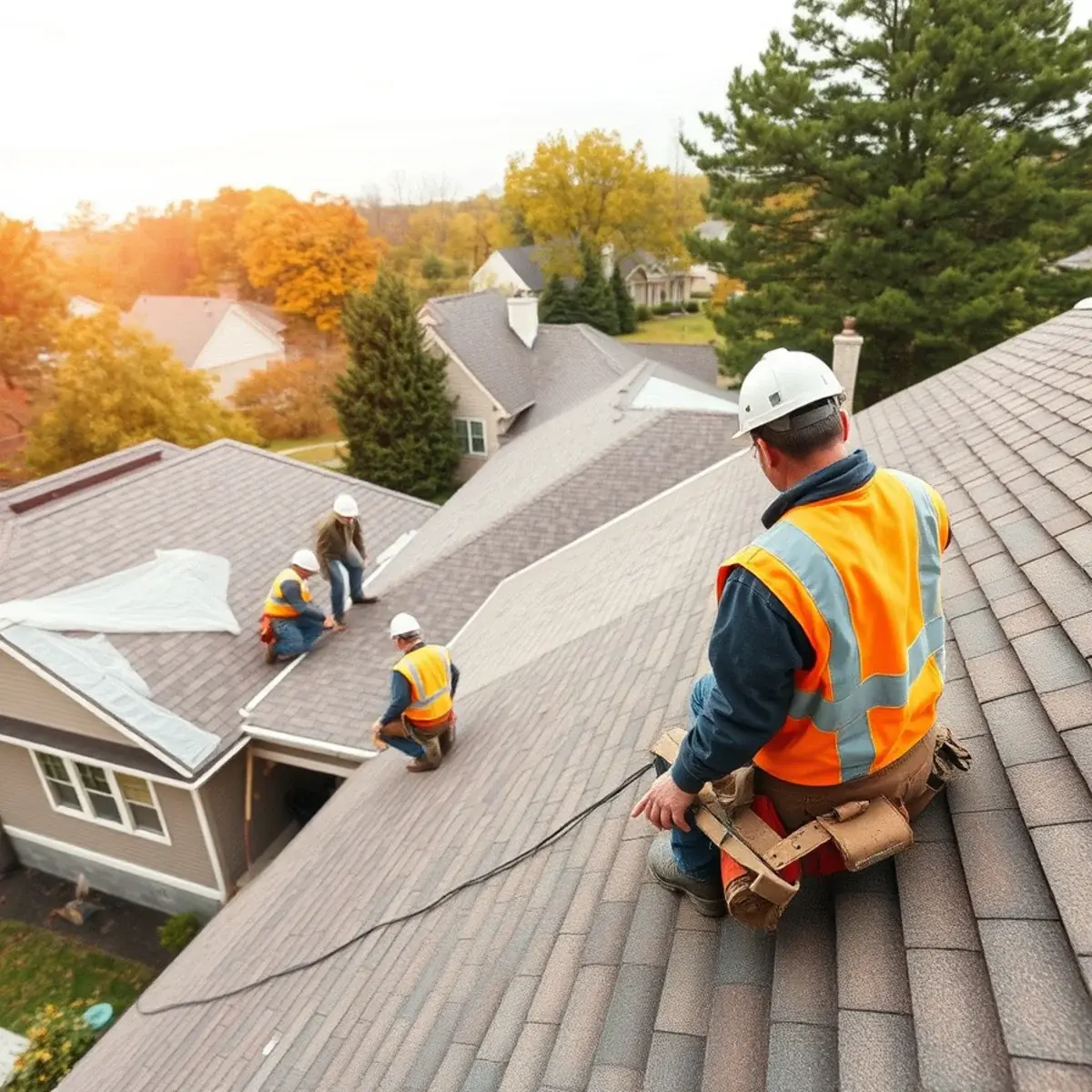 Roof replacement project near Niagara Falls, NY