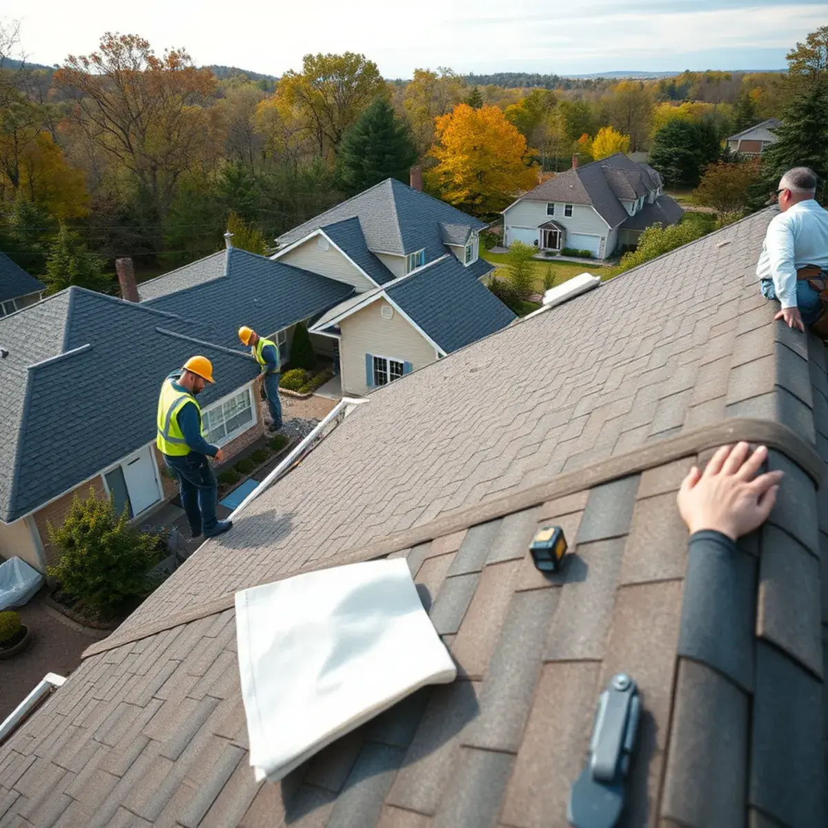 Roof replacement project near Olean, NY