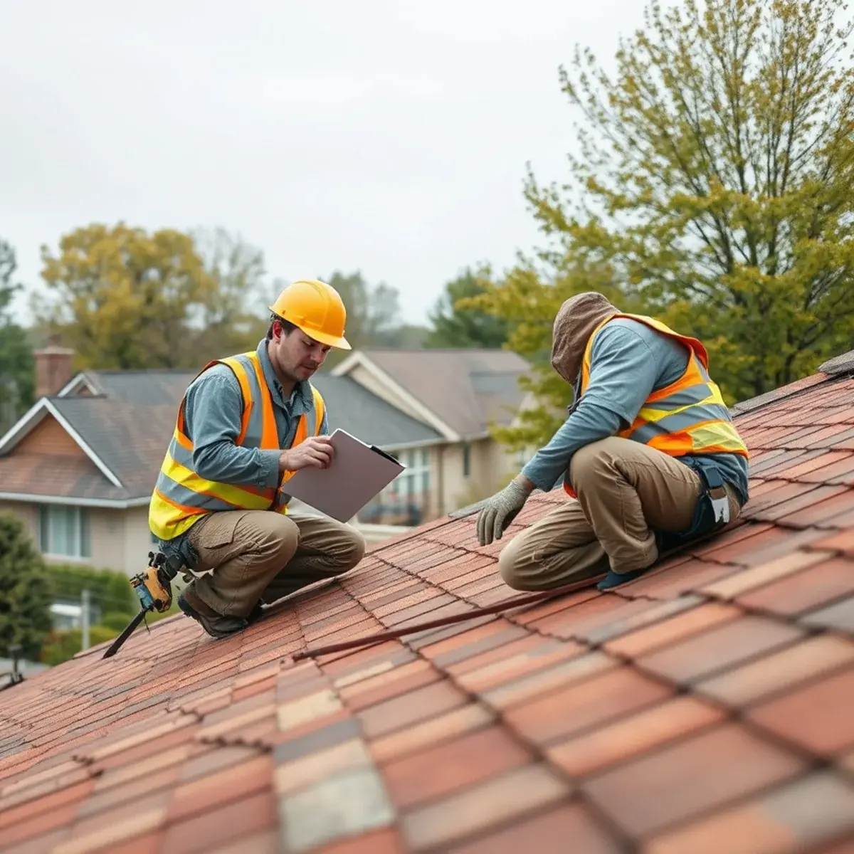Storm damage roof repair near Orange County, NY