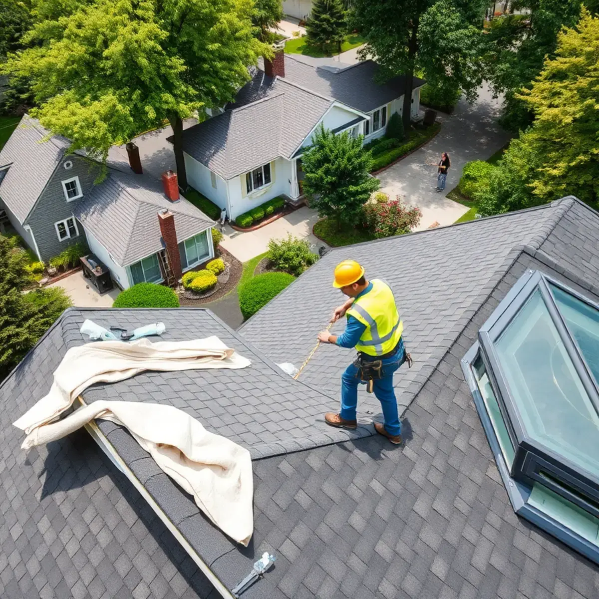 Roof replacement project near Ossining, NY