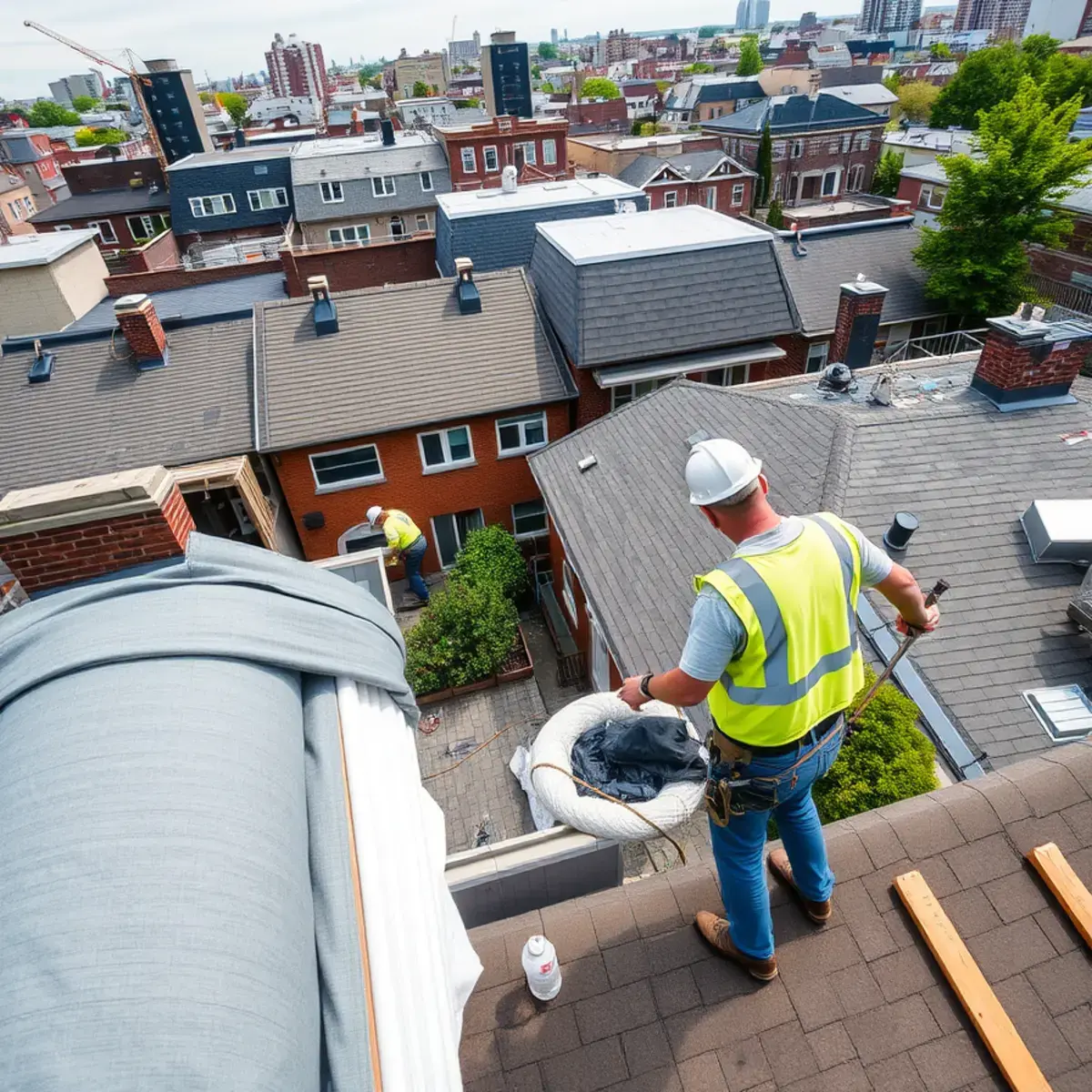 Roof replacement project near Parkchester, NY