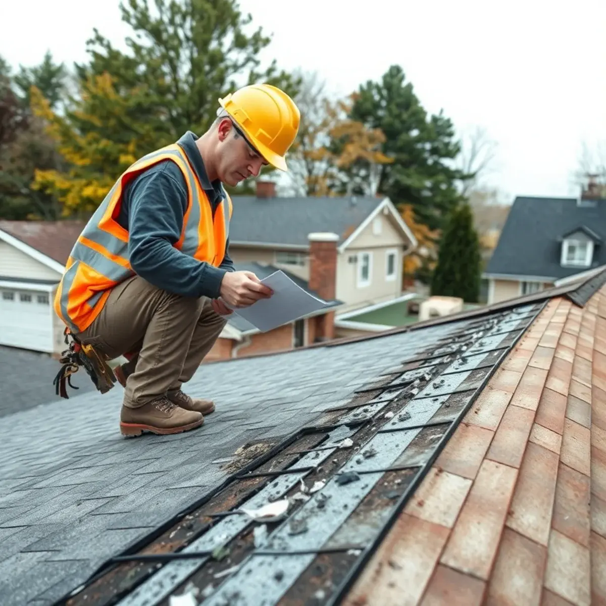 Storm damage roof repair near Pawling, NY