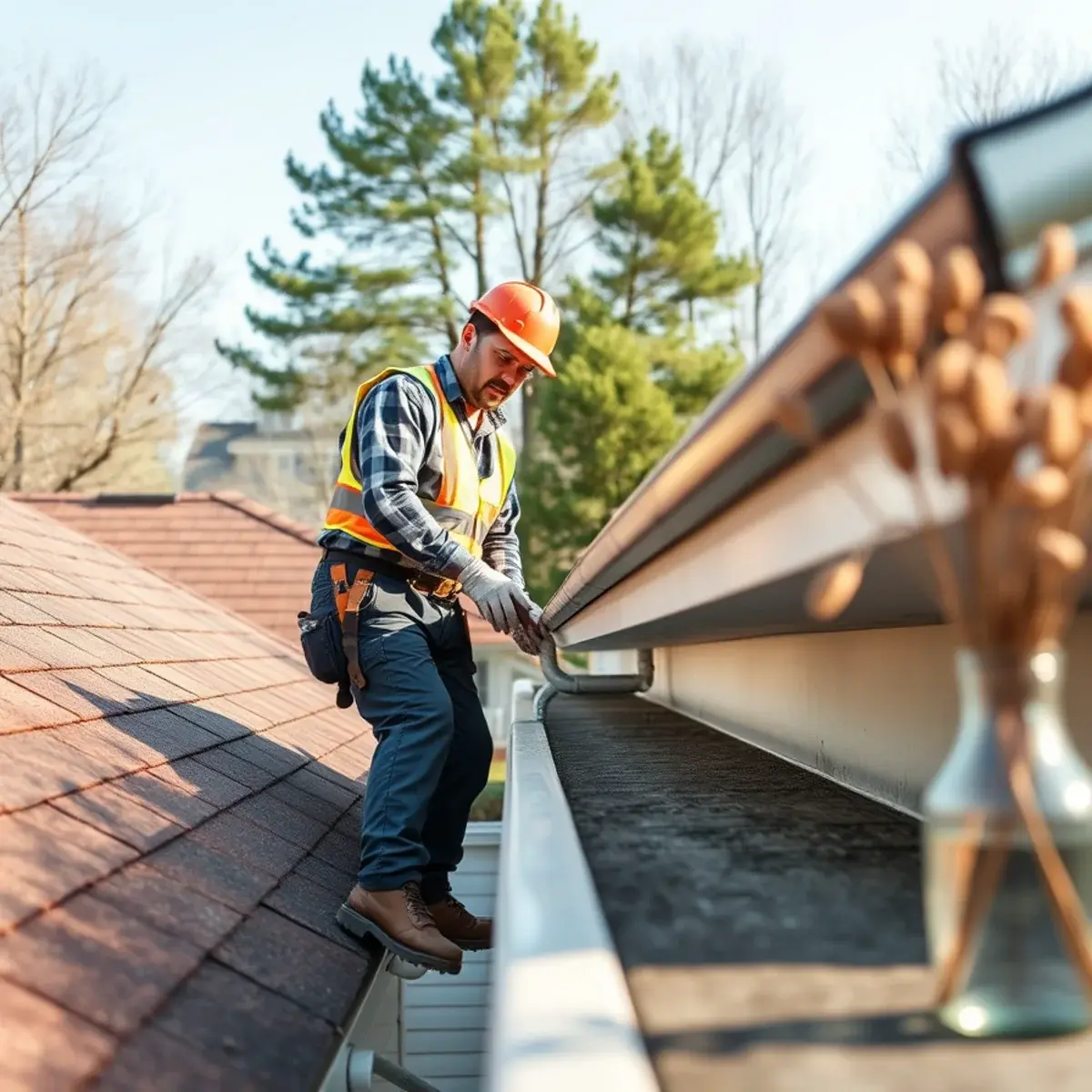 Gutter protection and roof drainage work near Pawling, NY