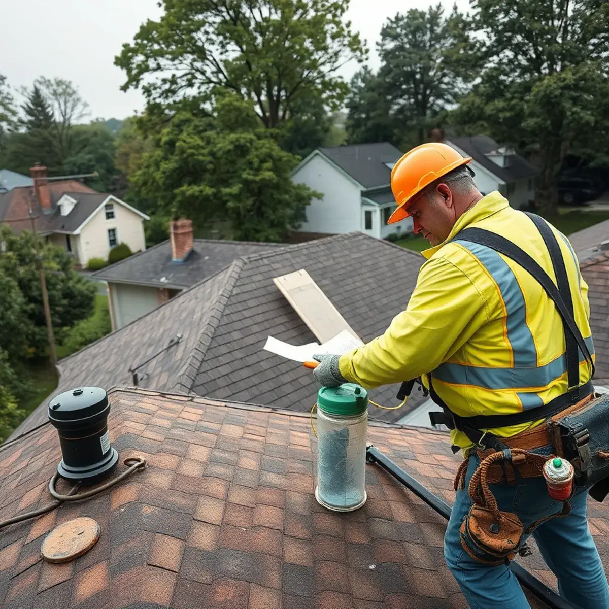 Storm damage roof repair near Pearl River, NY