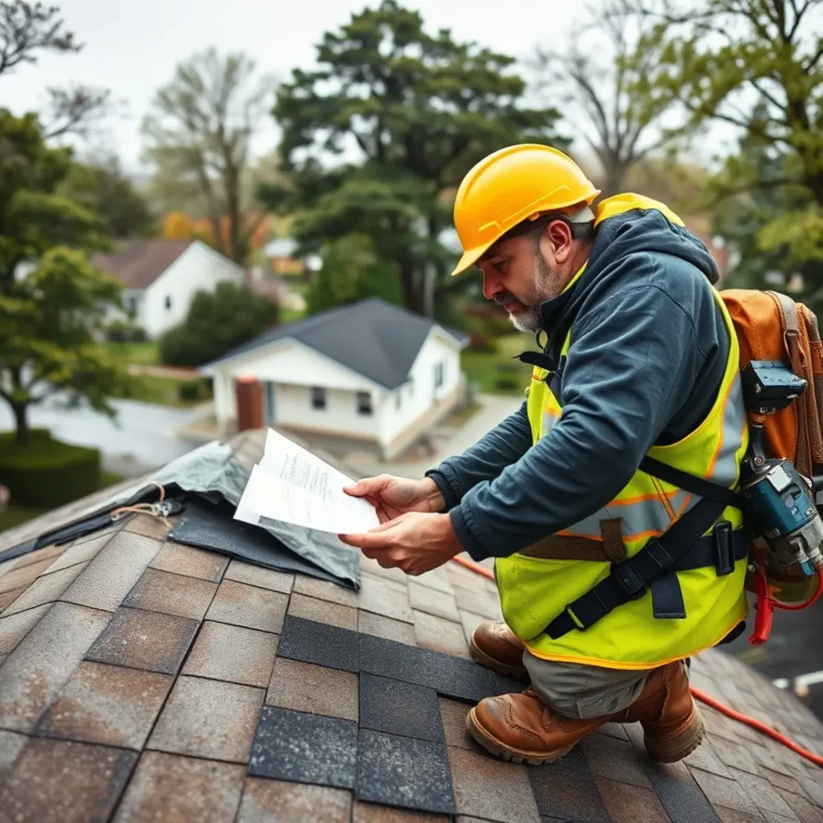 Storm damage roof repair near Port Jefferson, NY