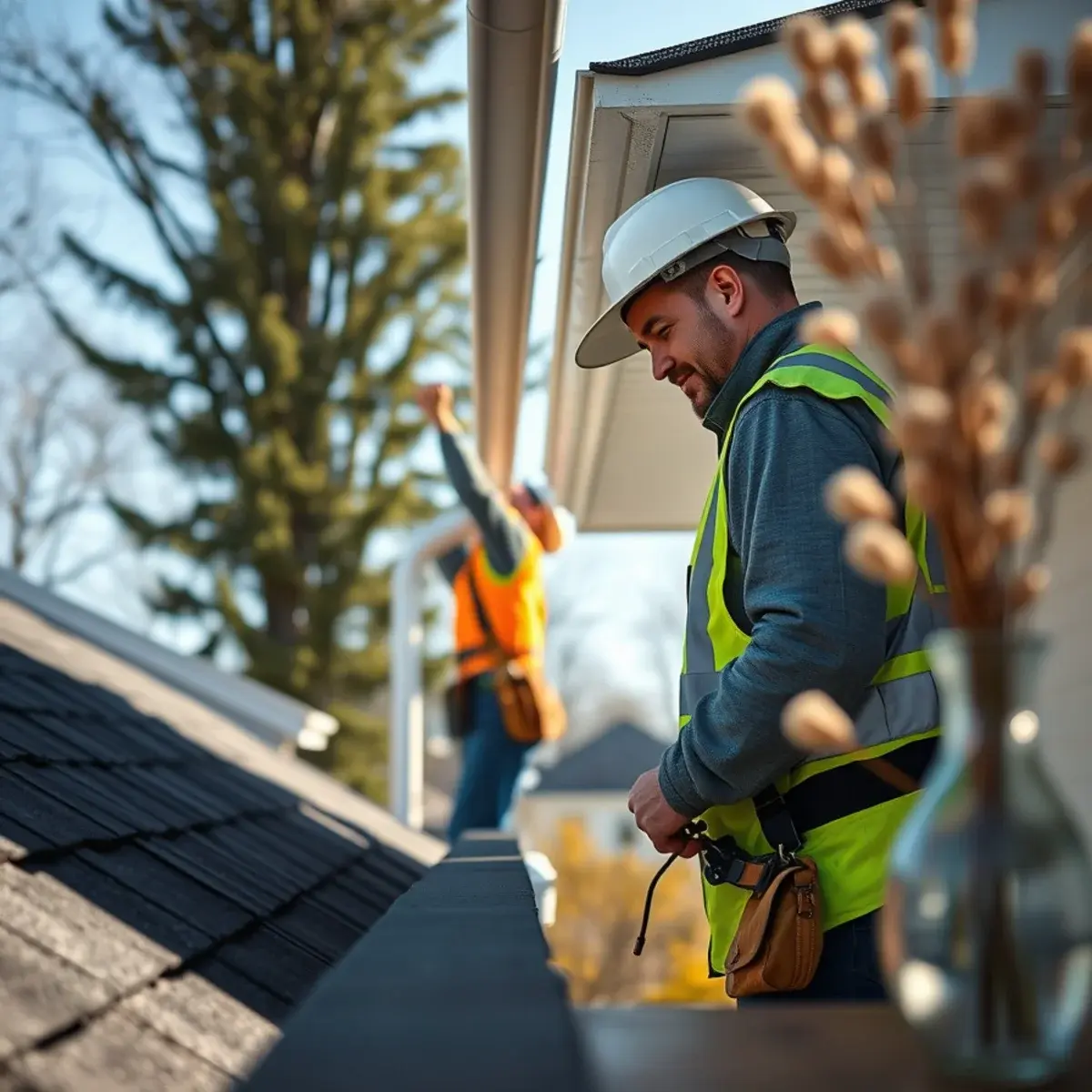 Gutter protection and roof drainage work near Port Washington, NY