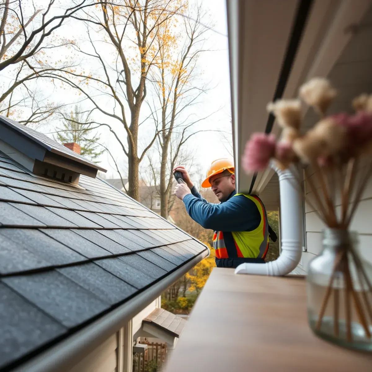 Gutter protection and roof drainage work near Pound Ridge, NY