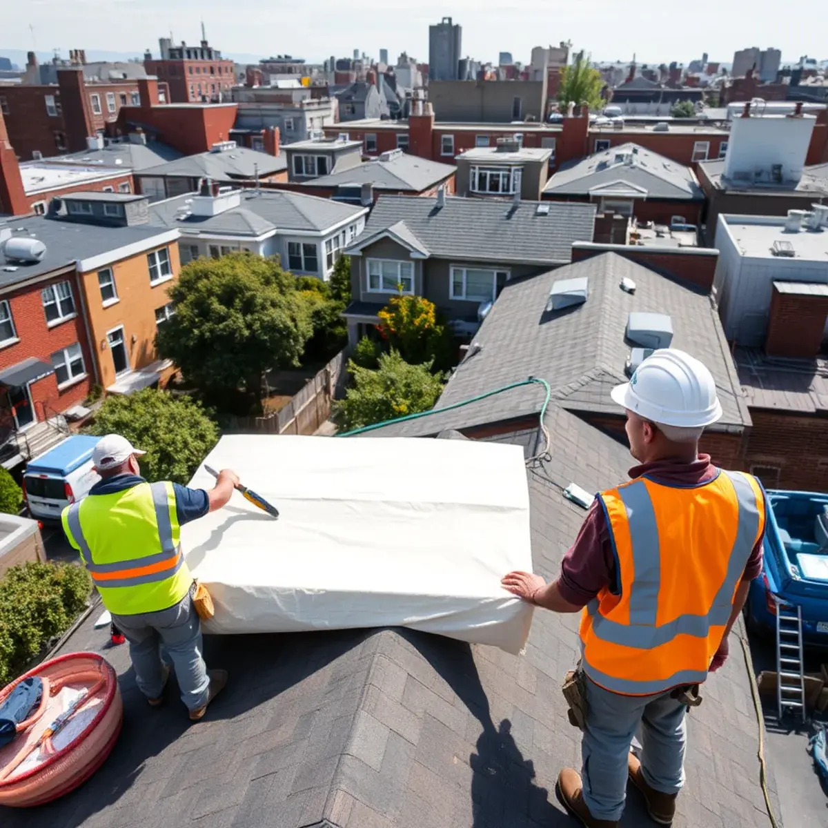 Roof replacement project near Richmond Valley, NY