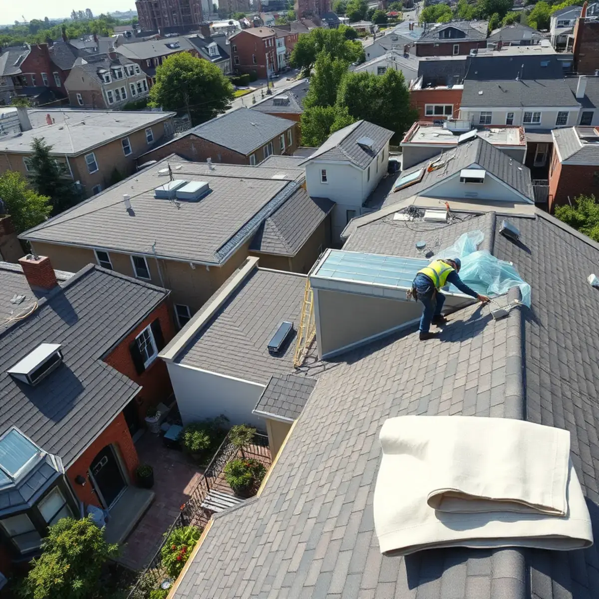 Roof replacement project near Rossville, NY