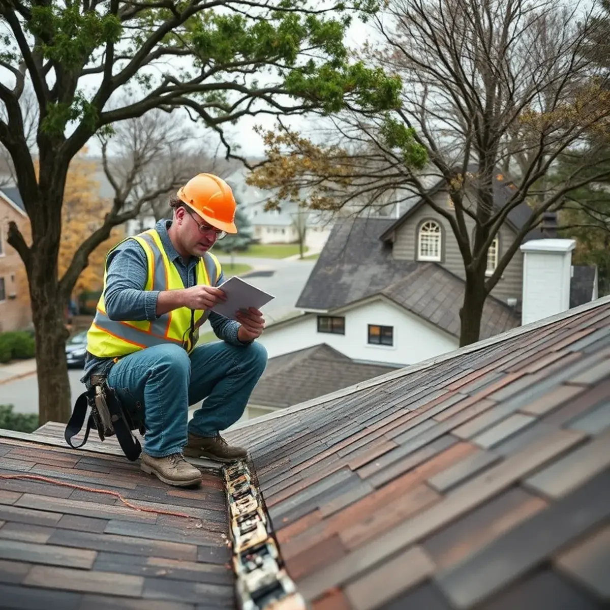 Storm damage roof repair near Selden, NY