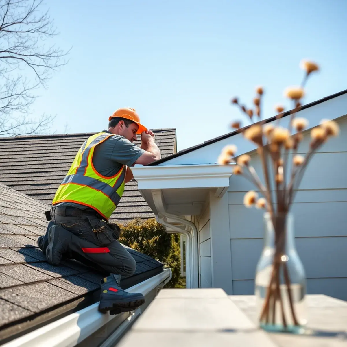 Gutter protection and roof drainage work near Smithtown, NY