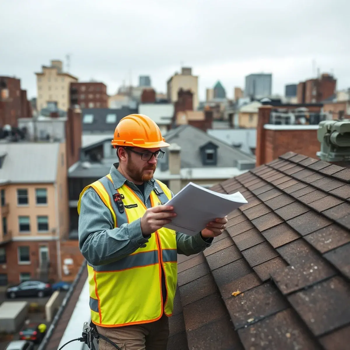 Storm damage roof repair near SoHo, NY