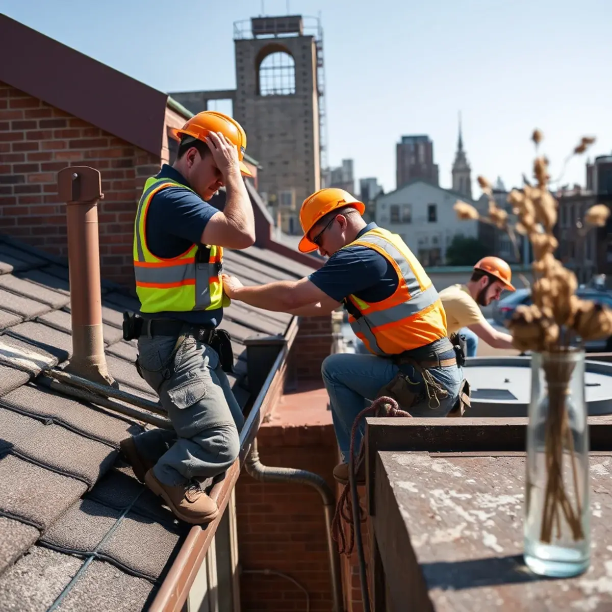 Gutter protection and roof drainage work near SoHo, NY