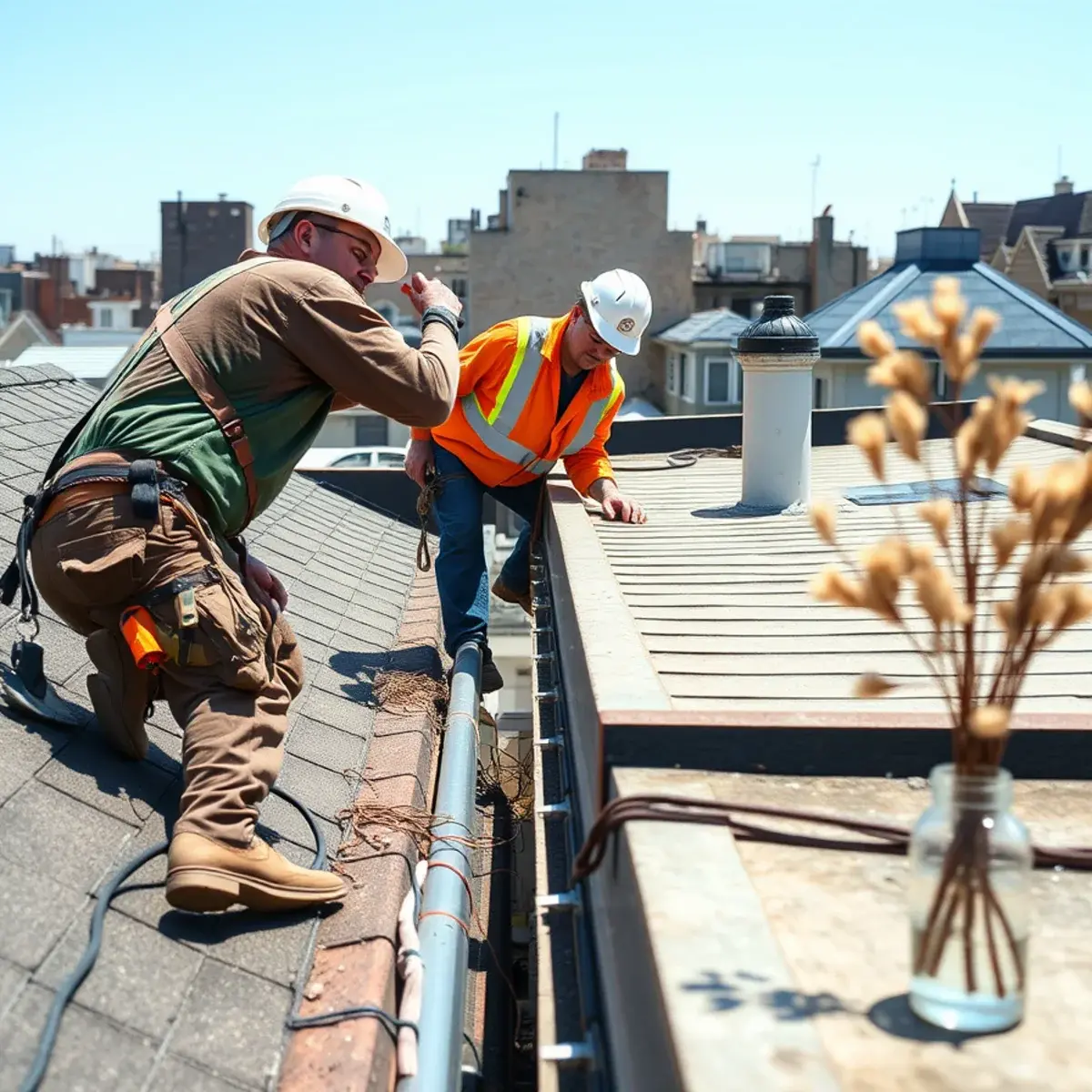 Gutter protection and roof drainage work near St. George, NY