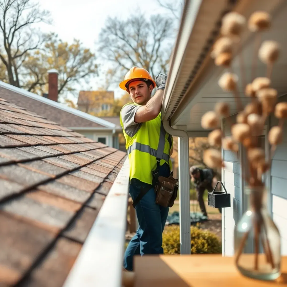 Gutter protection and roof drainage work near Staten Island, NY