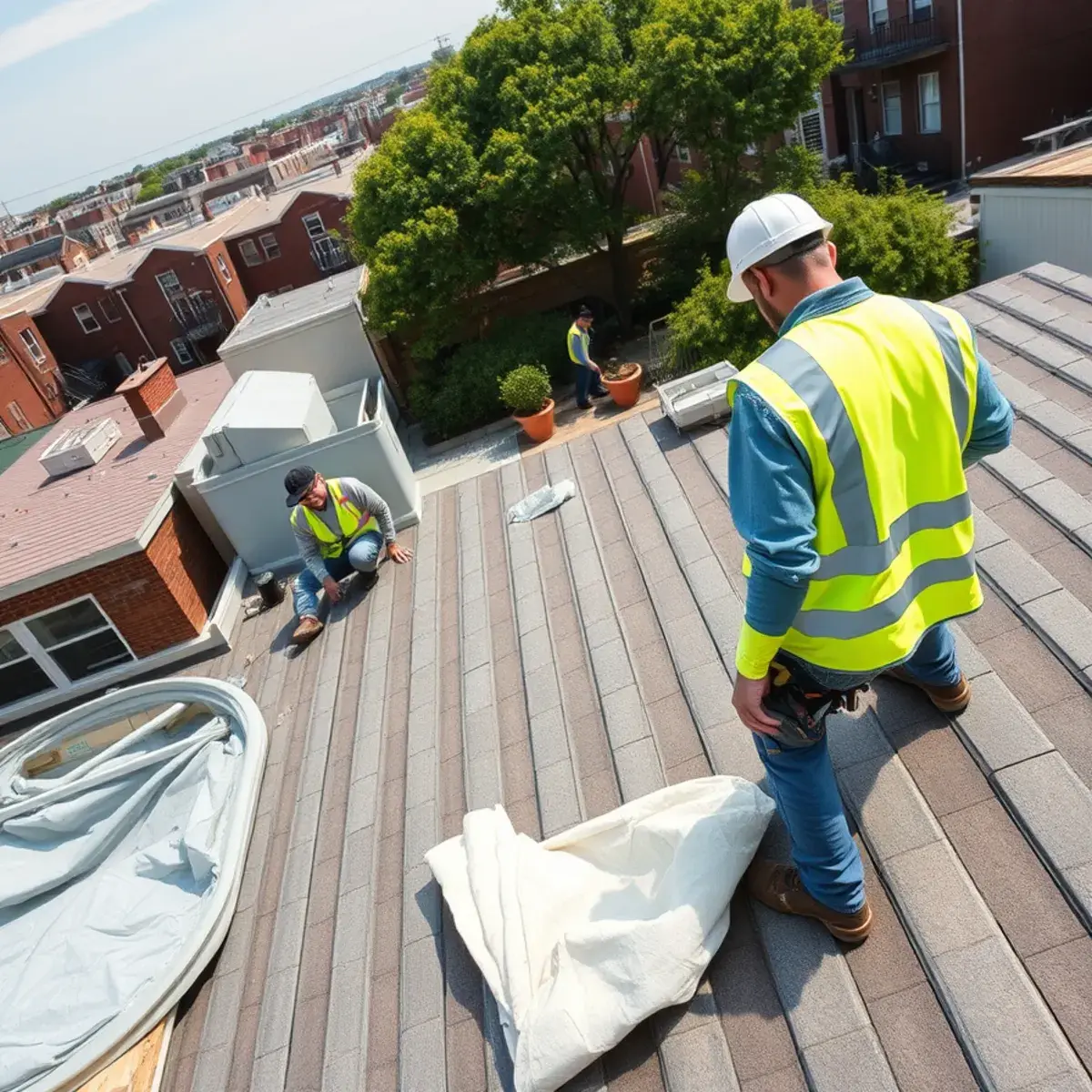 Roof replacement project near Sunnyside, NY