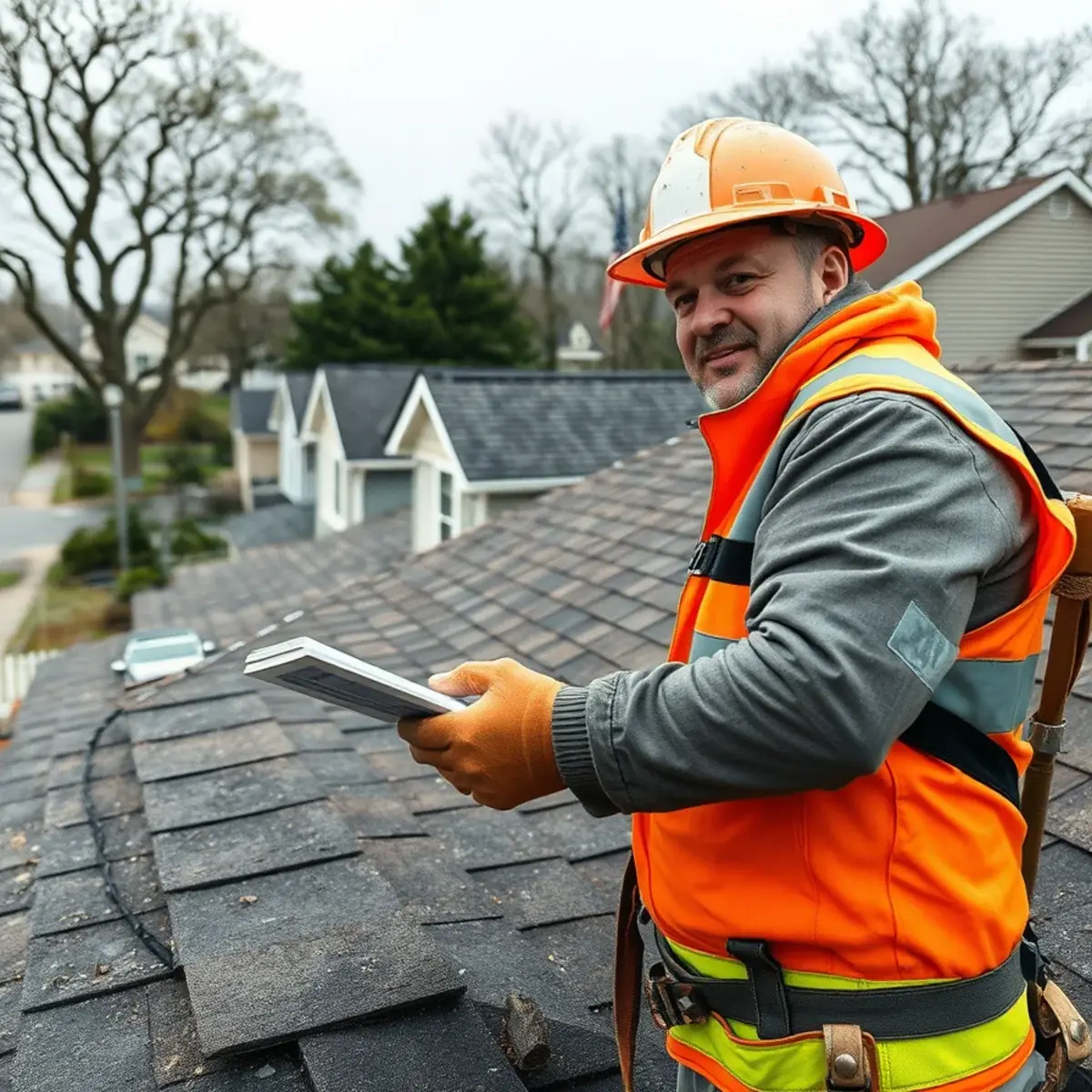 Storm damage roof repair near Syosset, NY