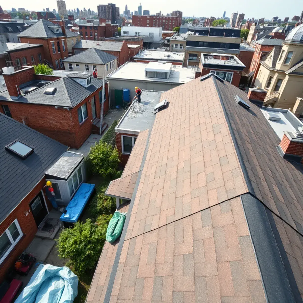 Roof replacement project near Tompkinsville, NY