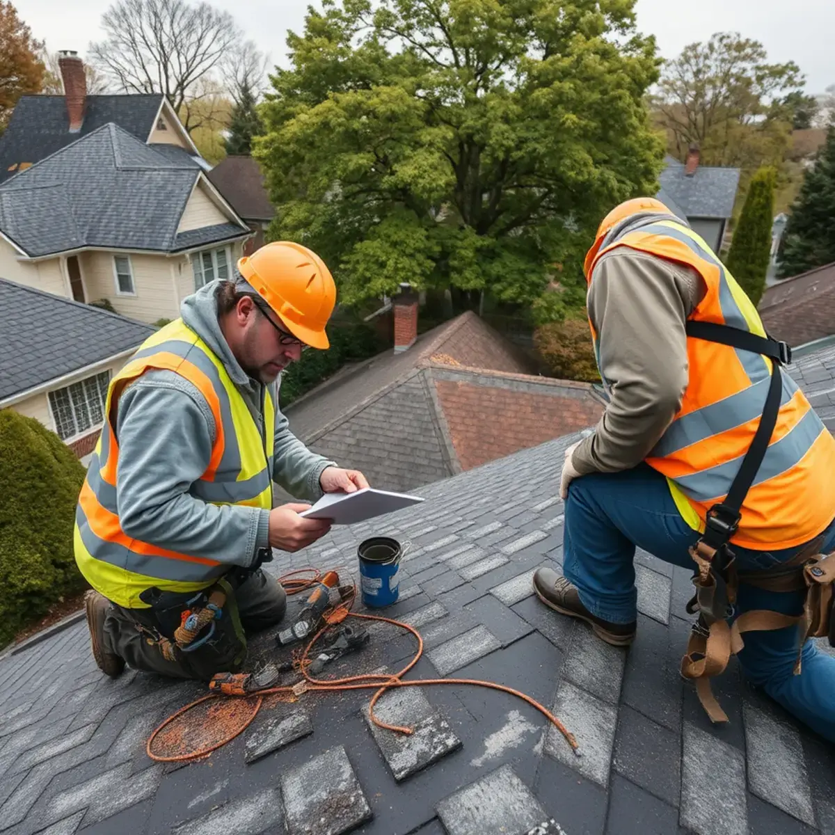 Storm damage roof repair near Valhalla, NY