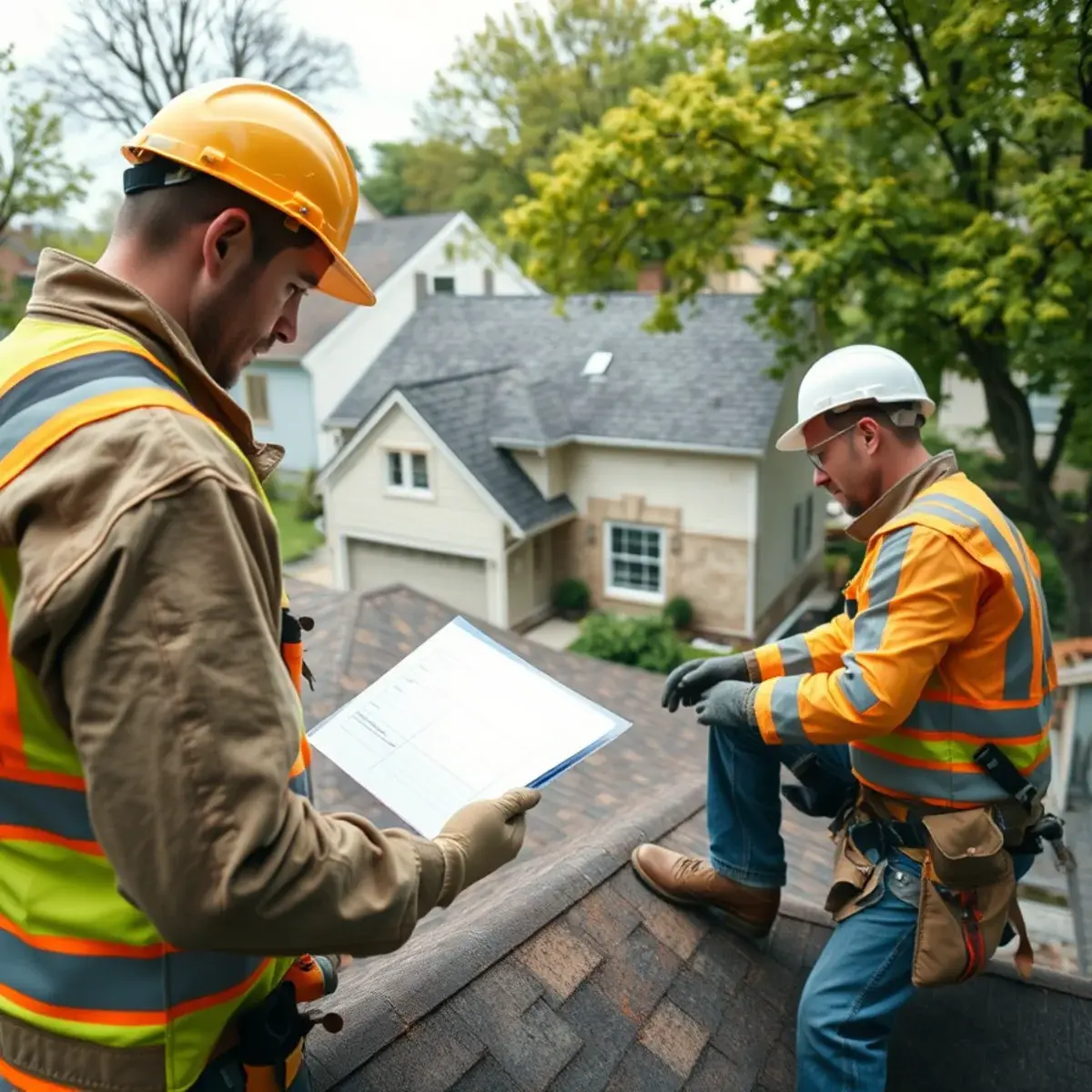 Storm damage roof repair near Verplanck, NY