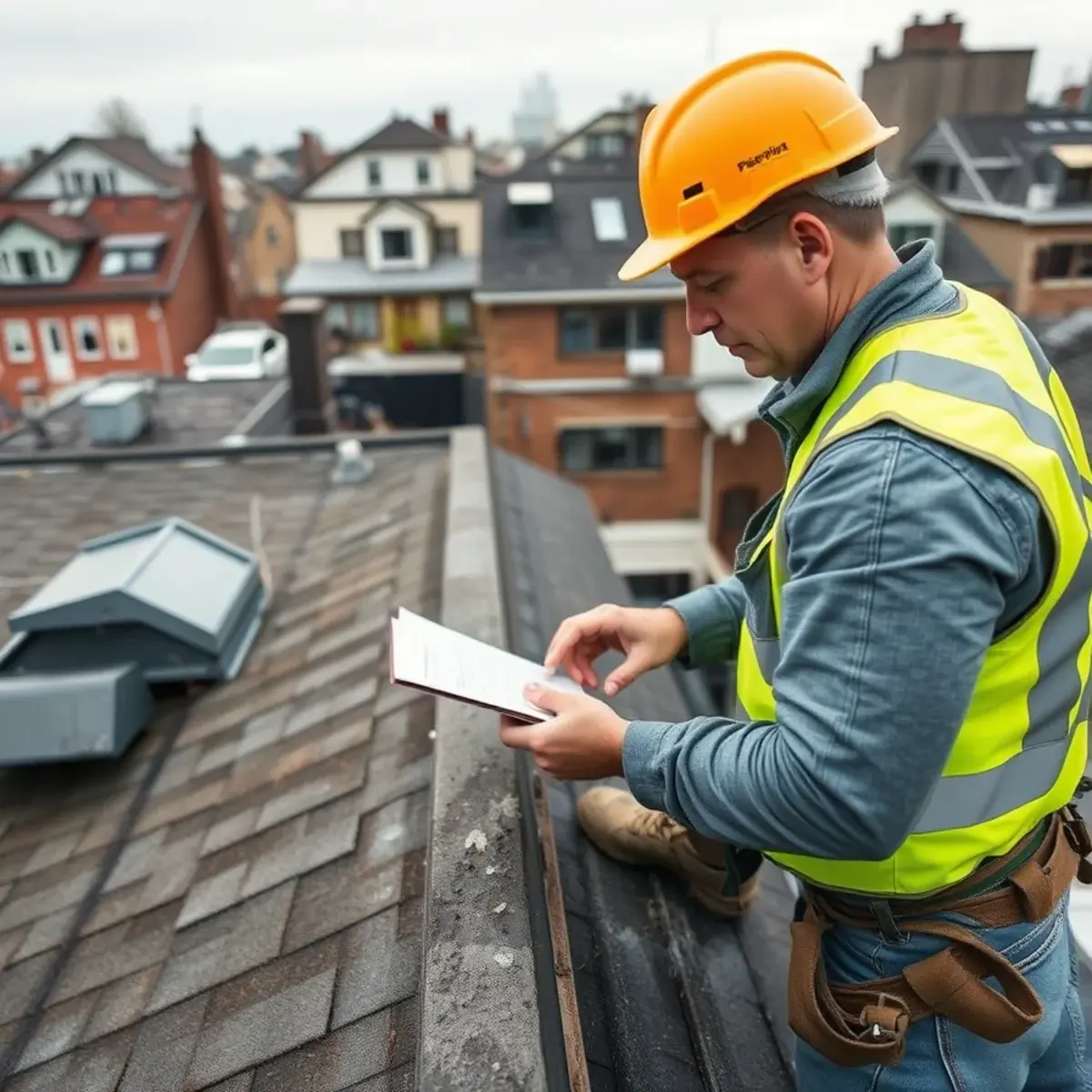 Storm damage roof repair near Wakefield, NY