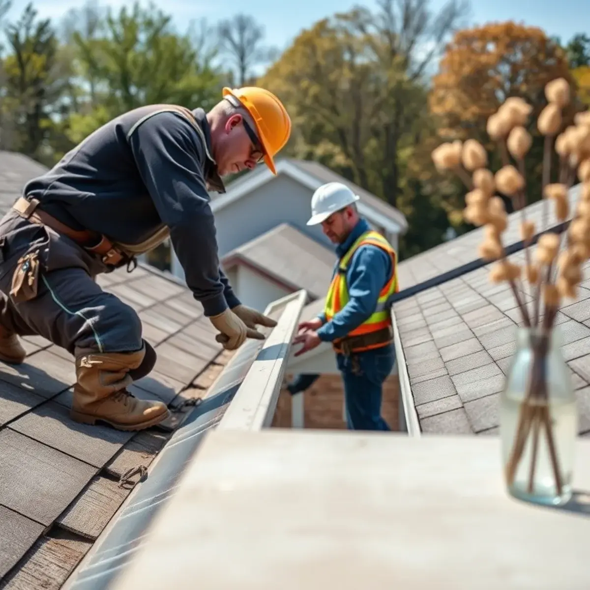 Gutter protection and roof drainage work near Watertown, NY
