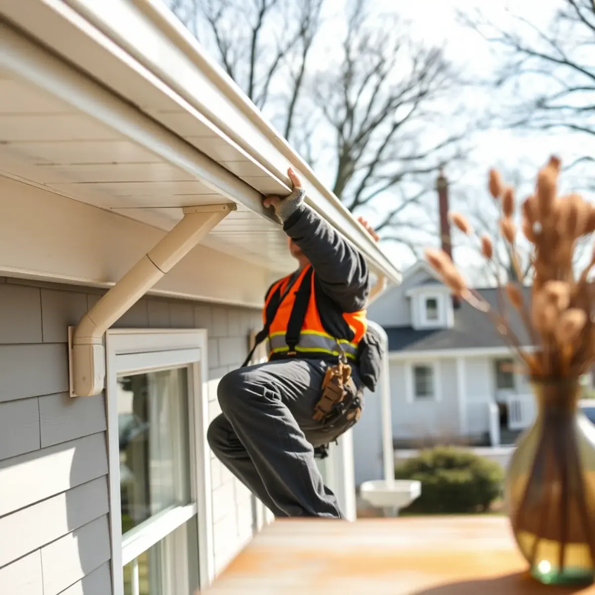 Gutter protection and roof drainage work near West Babylon, NY