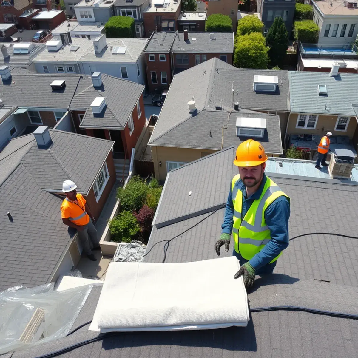 Roof replacement project near West Brighton, NY