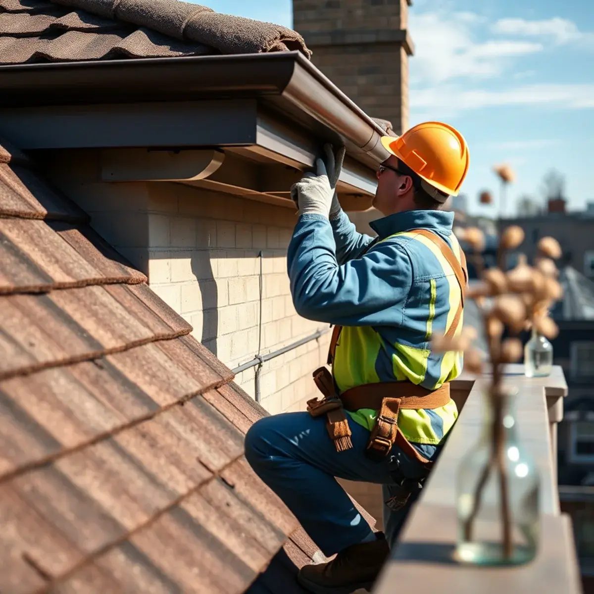 Gutter protection and roof drainage work near West Brighton, NY