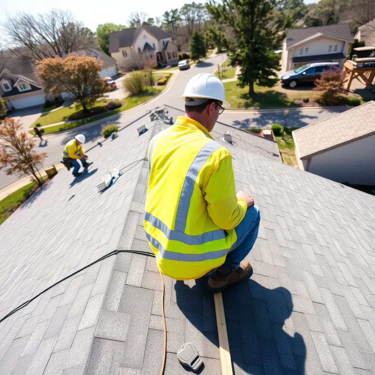 Roof replacement project near Westbury, NY