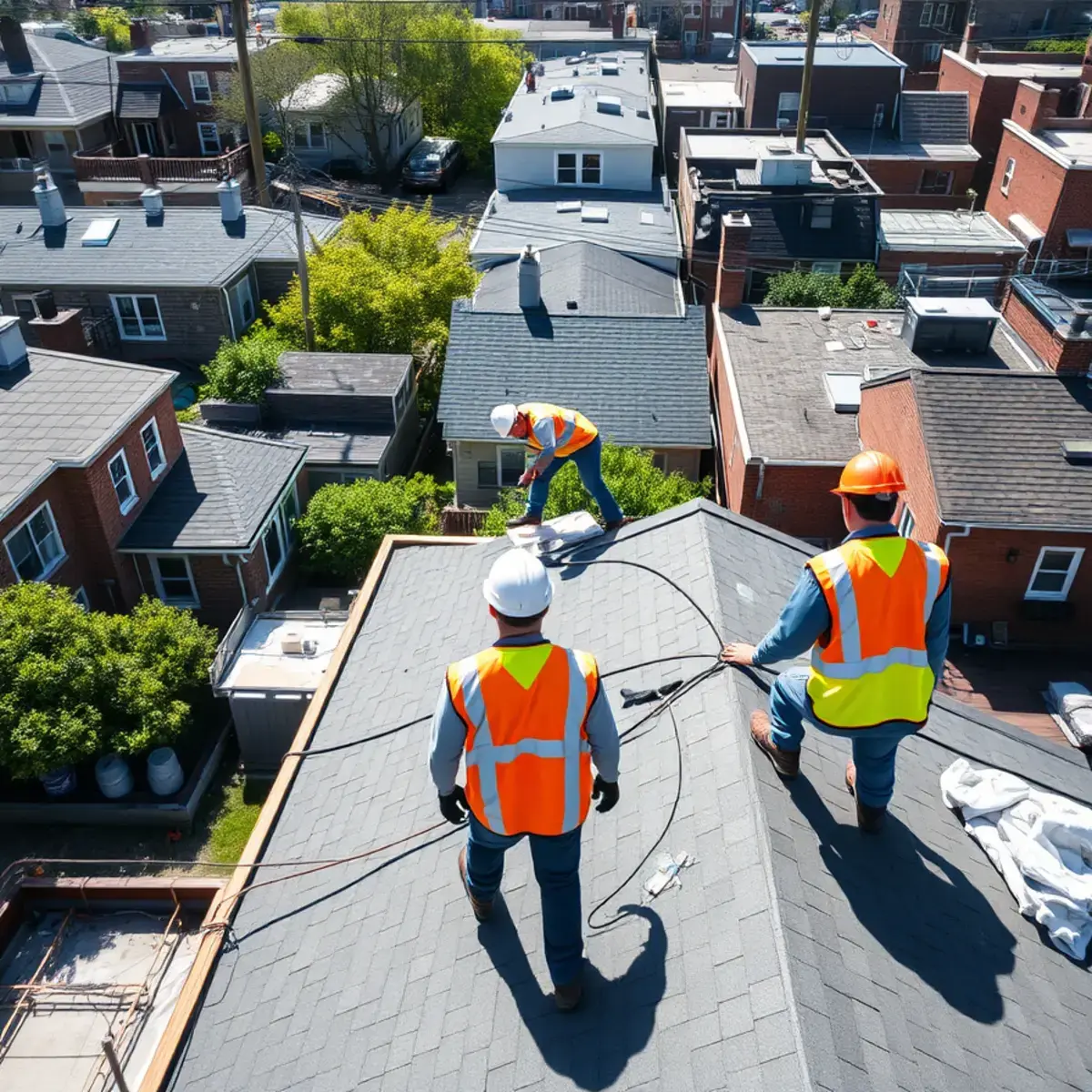 Roof replacement project near Willowbrook, NY
