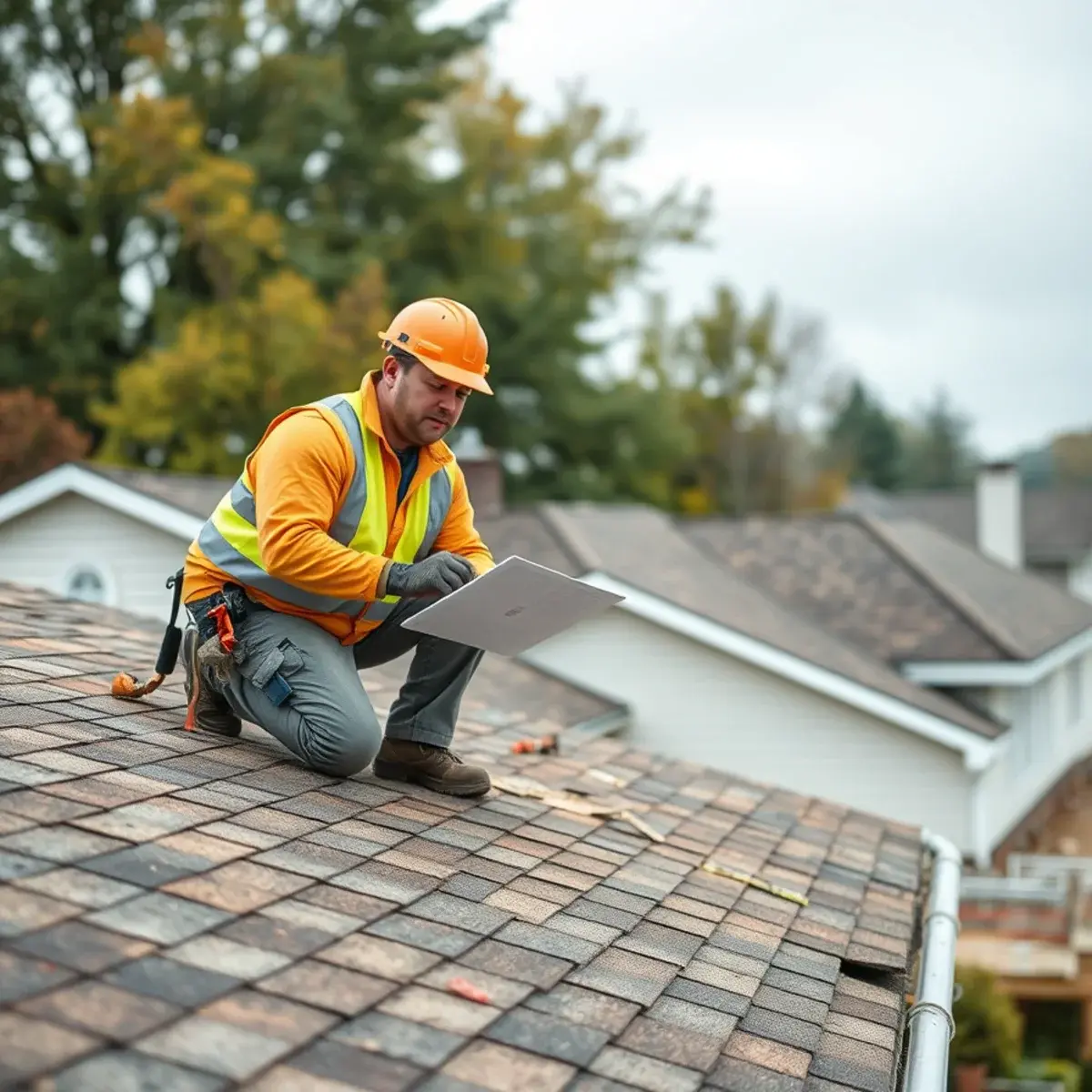 Storm damage roof repair near Wyoming County, NY