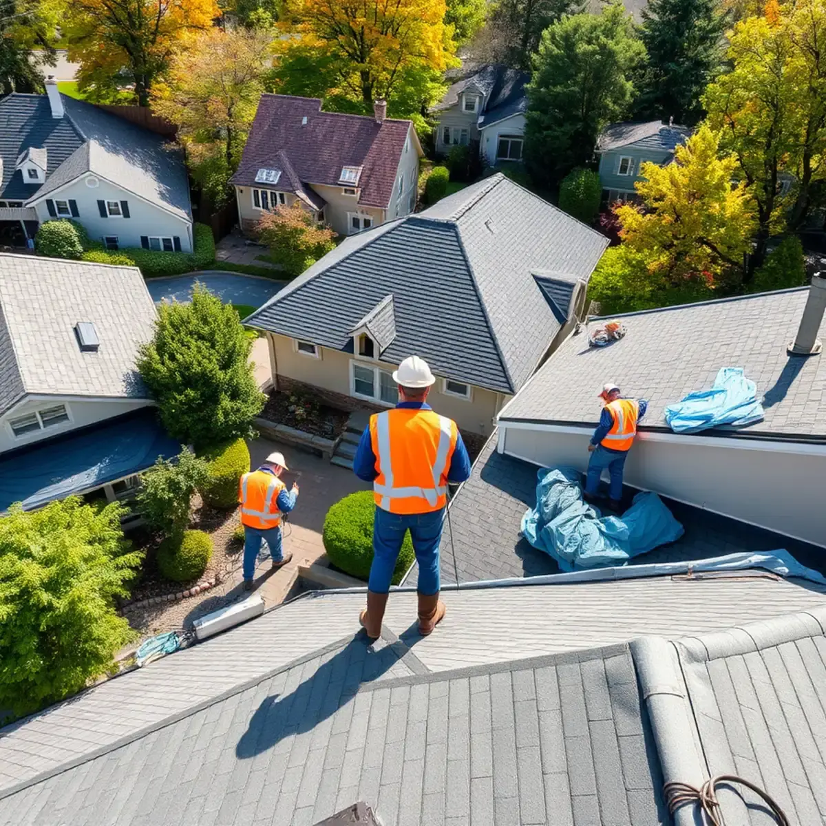 Roof replacement project near Yonkers, NY