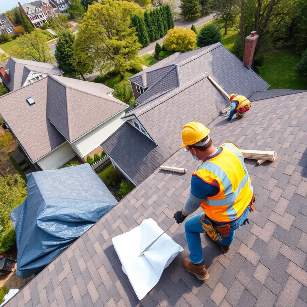 Roof replacement project near Yorktown Heights, NY